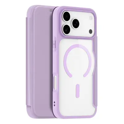 Dux Ducis iPhone 17 Pro Plånboksfodral MagSafe Skin X Pro - Lila Rosa