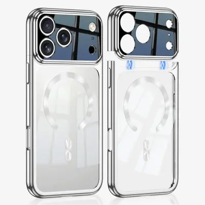 GKK iPhone 17 Pro Mobilskal Magsafe Detachable Kameraskydd (Silver)