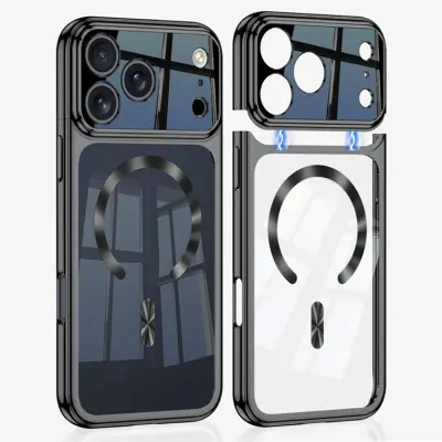 GKK iPhone 17 Pro Mobilskal Magsafe Detachable Kameraskydd (Svart)