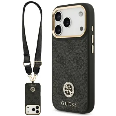 Guess 4G Strass Logo Case with Strap (iPhone 17 Pro)