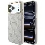 Guess Embossed 4G Classic MagSafe Case (iPhone 17 Pro/18 Pro) - Rosa
