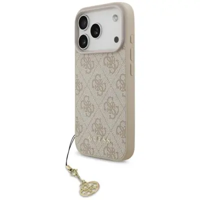 Guess iPhone 17 Pro Mobilskal MagSafe 4G Charms Collection - Rosa