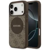 Guess Mobilskal till iPhone 17 Pro MagSafe 4G Circle Classic Logo - Brun