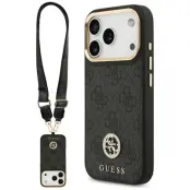 Guess Mobilskal till iPhone 17 Pro MagSafe 4G Strass Logo&Big Strap