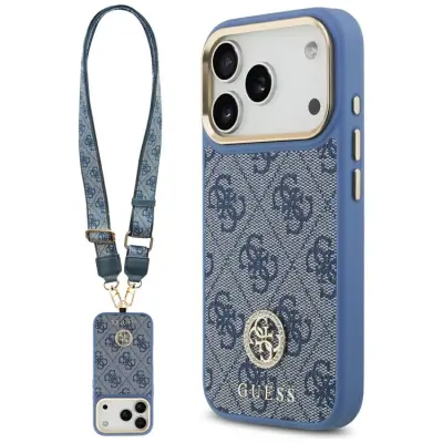 Guess iPhone 17 Pro Mobilskal MagSafe 4G Strass Logo&Big Strap