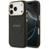 Guess Mobilskal till iPhone 17 Pro Magsafe Peony Hot Stamp - Svart