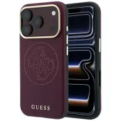 Guess Mobilskal För iPhone 18 Pro/iPhone 17 Pro Magsafe Perforated 4G Gold Logo