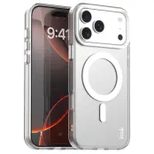 IMAK iPhone 17 Pro Mobilskal MagSafe Anti Drop - Vit