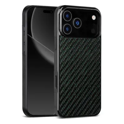 Mobilskal till iPhone 17 Pro Aramid Fiber Shockproof - Grön