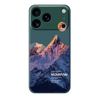 iPhone 17 Pro Mobilskal Blue Snow Mountain Pattern TPU - Grön