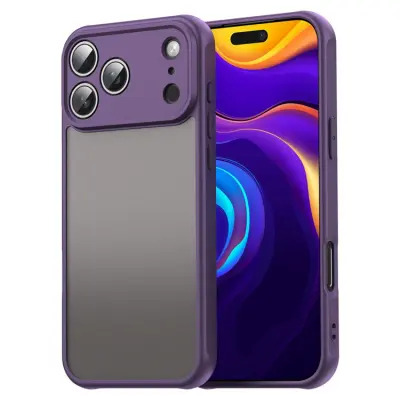 iPhone 17 Pro Mobilskal Frostade krockkuddar Drop Proof - Lila