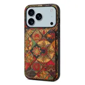 iPhone 17 Pro Mobilskal Korthållare Blommor - Höst / Gul