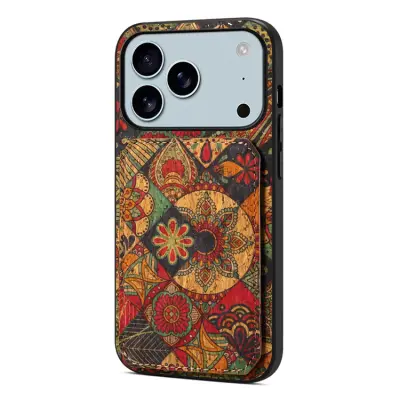 iPhone 17 Pro Mobilskal Korthållare Blommor - Höst / Gul