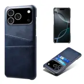 iPhone 17 Pro Mobilskal Korthållare Dual - Blå