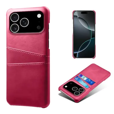 iPhone 17 Pro Mobilskal Korthållare Dual - Rosé