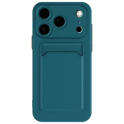 iPhone 17 Pro Mobilskal Korthållare TPU - Grön