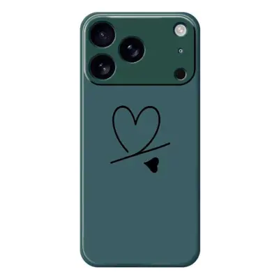 iPhone 17 Pro Mobilskal Love Pattern Printing Straight - Grön