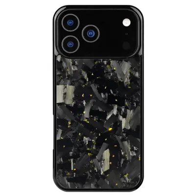 iPhone 17 Pro Mobilskal MagSafe Aramid Fiber Large Texture - Guld