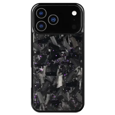 iPhone 17 Pro Mobilskal MagSafe Aramid Fiber Large Texture - Lila