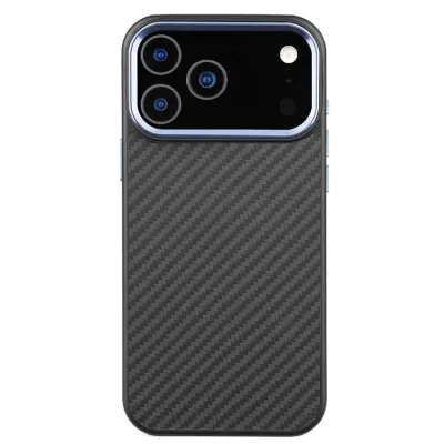 iPhone 17 Pro Mobilskal MagSafe Aramid Fiber TPU - Blå (Blå)