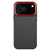 Mobilskal till iPhone 17 Pro MagSafe Aramid Fiber TPU (Röd)