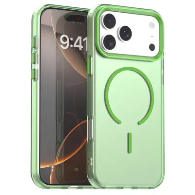 Mobilskal till iPhone 17 Pro MagSafe C-shaped Candy Color - Grön