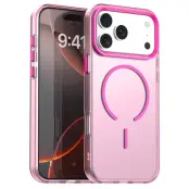 Mobilskal till iPhone 17 Pro MagSafe C-shaped Candy Color - Röd