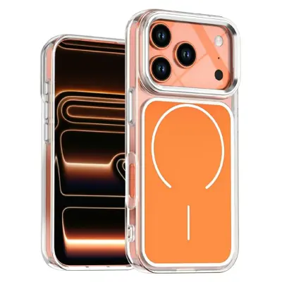 iPhone 17 Pro Mobilskal Magsafe Electroplated - Orange (Orange)