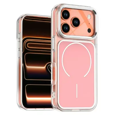 iPhone 17 Pro Mobilskal Magsafe Electroplated - Rosa (Rosa)