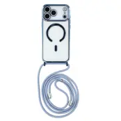 iPhone 17 Pro Mobilskal MagSafe Electroplating Edge TPU - Blå