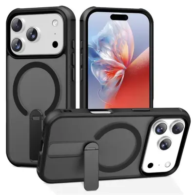 iPhone 17 Pro Mobilskal MagSafe Kickstand - Svart