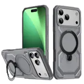 Mobilskal till iPhone 17 Pro MagSafe Kickstand TPU + PC - Grå (Grå)