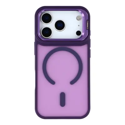 iPhone 17 Pro Mobilskal MagSafe Lins Kickstand - Lila