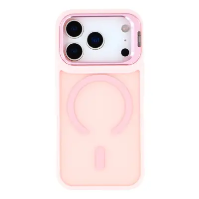 iPhone 17 Pro Mobilskal MagSafe Lins Kickstand - Rosa
