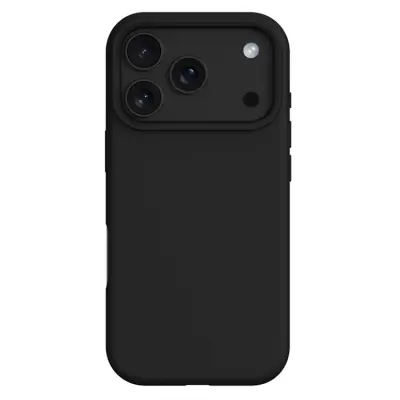 iPhone 17 Pro Mobilskal MagSafe Liquid Silikon+PC - Svart