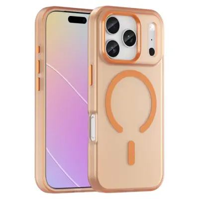 iPhone 17 Pro Mobilskal MagSafe Matte Translucent - Orange