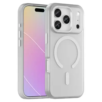 iPhone 17 Pro Mobilskal MagSafe Matte Translucent - Vit
