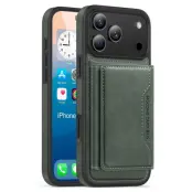 Mobilskal till iPhone 17 Pro MagSafe med Detachable Korthållare - Grön