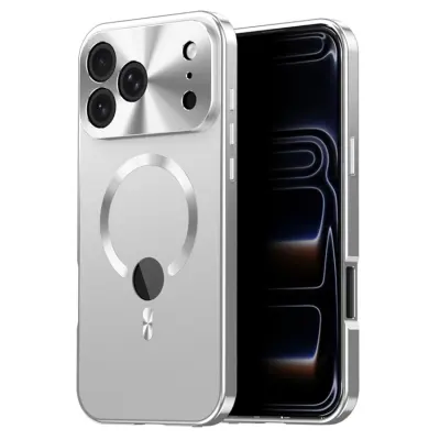 iPhone 17 Pro Mobilskal MagSafe med Skärmskydd - Silver