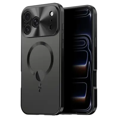 iPhone 17 Pro Mobilskal MagSafe med Skärmskydd - Svart