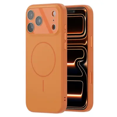 iPhone 17 Pro Mobilskal Magsafe Precise Cutouts - Orange (Orange)
