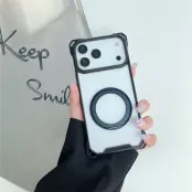Mobilskal till iPhone 17 Pro MagSafe Ring Kickstand - Svart