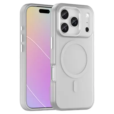 iPhone 17 Pro Mobilskal MagSafe Slim Matte Translucent - Vit