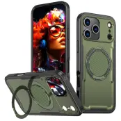 Mobilskal till iPhone 17 Pro MagSafe TPU+PC Kickstand - Olivgrön