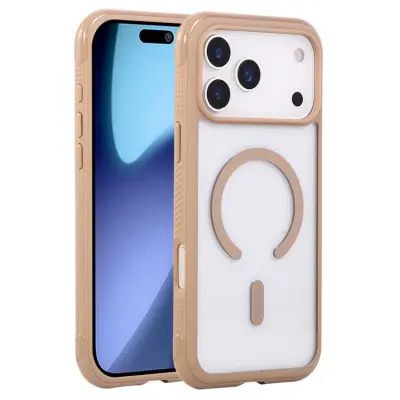 iPhone 17 Pro Mobilskal MagSafe TPU+PC Transparent - Brun