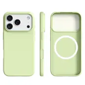 Mobilskal till iPhone 17 Pro MagSafe Ultra Thin Silicone - Avocado Grön