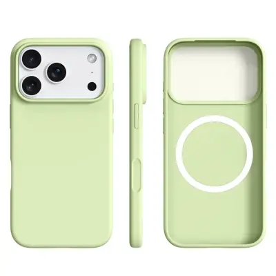 Mobilskal till iPhone 17 Pro MagSafe Ultra Thin Silicone - Avocado Grön