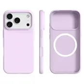 Mobilskal till iPhone 17 Pro MagSafe Ultra Thin Silicone - Bean Lila