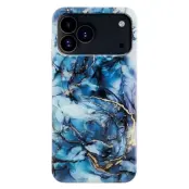 iPhone 17 Pro Mobilskal Marble Pattern Painted TPU - Grå