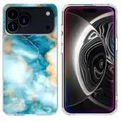 iPhone 17 Pro Mobilskal Marble Pattern Printing Soft - Blå